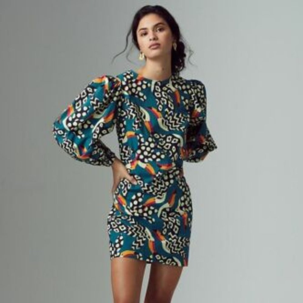 Anthropologie Farm Rio Toucans Dress. New with Tags. Size Medium